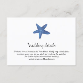 Invitación Pez estrella | Detalles del Boda oceánico