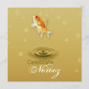 Invitación Pez noruego feliz de Año Nuevo persa
