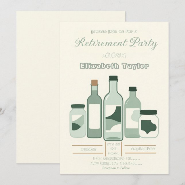Invitación Pharmacist Retirement Party Invitation (Anverso / Reverso)