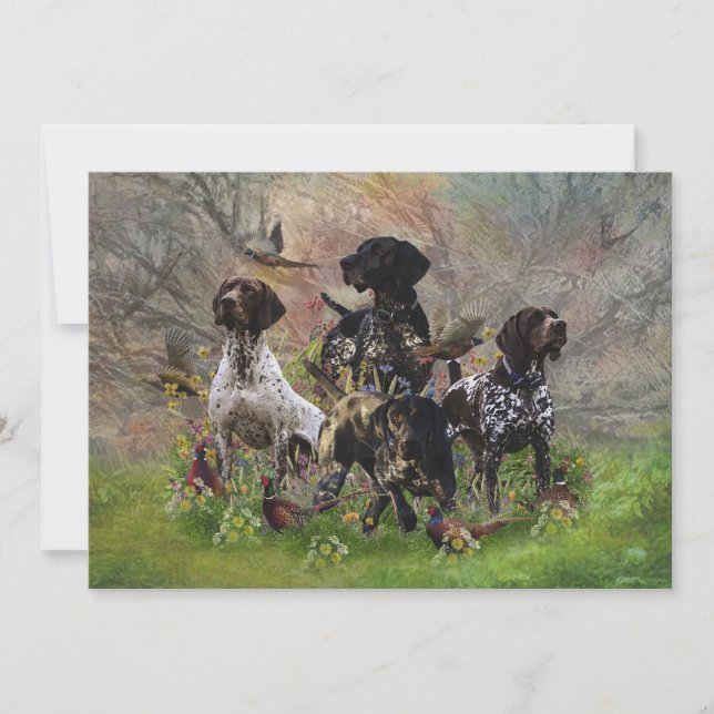 Invitación Pheasant de caza con SGP (Anverso)