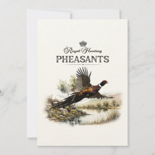 Invitación Pheasants, cacería real