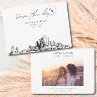 Phoenix Boda Modern Save the Date