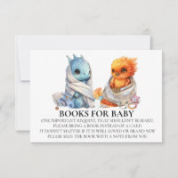 Phoenix Dragon Twins Baby Shower Book for Baby