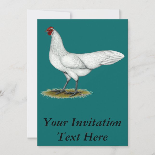 Invitación Phoenix: White Hen (Anverso)
