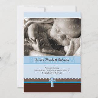 Invitación PHOTO CHRISTENING INVITES :: pure 5 P