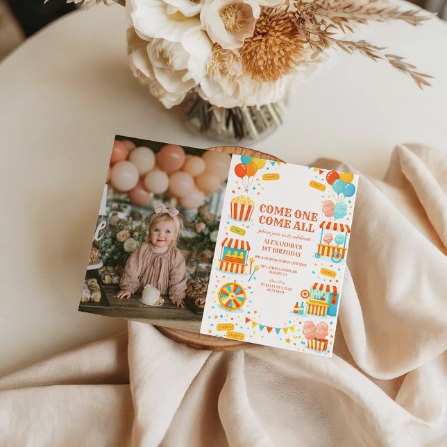 Invitación Photo Classic Carnival Storybook Birthday (Subido por el creador)
