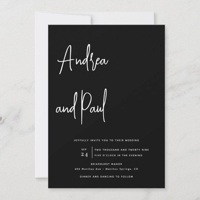 Invitación Photo Collage Wedding | Qr Code Invitations (Anverso)