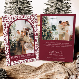 Invitación Photo Holiday Card, Modern Christmas Card