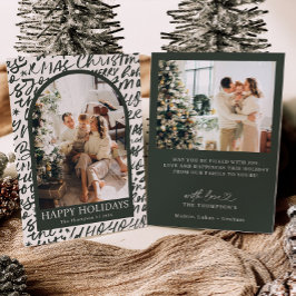 Invitación Photo Holiday Card, Modern Christmas Card