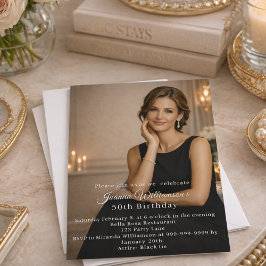 Invitación Photo milestone birthday