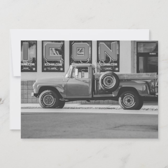 Invitación Photo Reprint American Pickup Truck (Anverso)