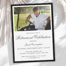Invitación Photo Retirement Party Celebration