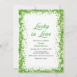 Invitación Photo St Patrick's Day Lucky in Love Bridal Shower