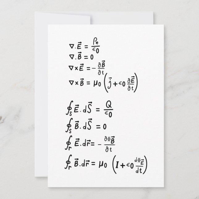 Invitación Physics Formula T-Shirt (Anverso)