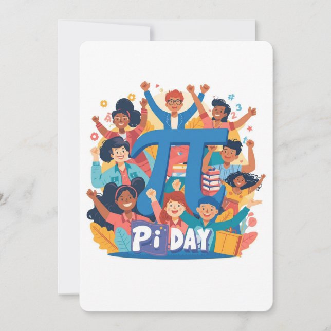 Invitación Pi Day Squad Celebration Design (Anverso)