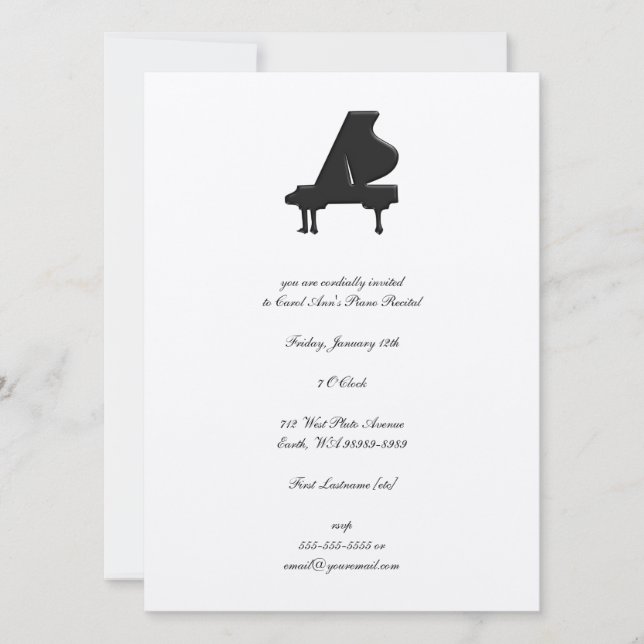 Invitación Piano (Anverso)