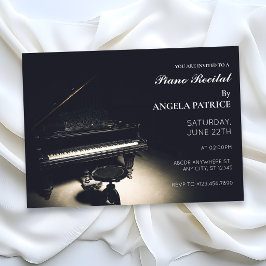 Invitación Piano de cola antiguo