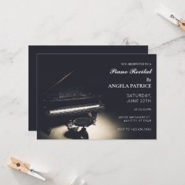 Invitación piano de cola viejo