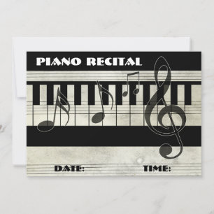 Invitación Piano Recital
