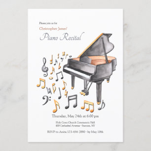Invitación Piano Recital