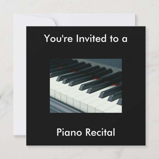 Invitación Piano Recital (Anverso)