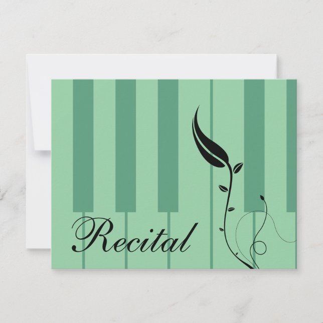 Invitación Piano Recital (Anverso)