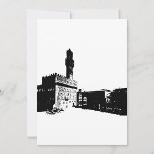 Invitación Piazza della Signoria en Florencia, Italia central