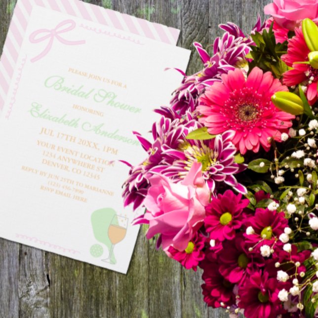 Invitación Pickleball and Prosecco Bridal Shower (Subido por el creador)