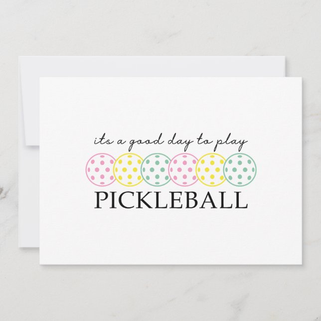 Invitación Pickleball Mom Player Paddle Sport (Anverso)