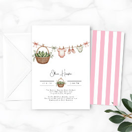 Invitación Pickles Cucumber Green Pregúntes Baby Shower