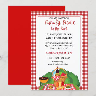 Invitación Picnic Barbacoa Grill