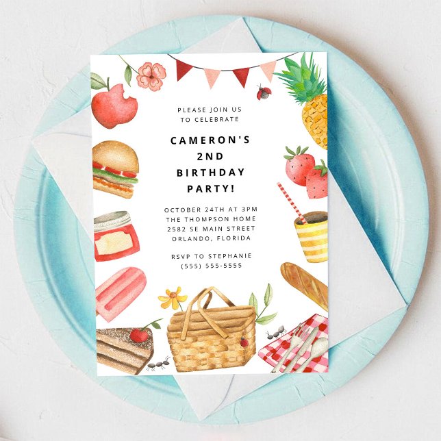 Invitación Picnic Birthday Invitation (Subido por el creador)