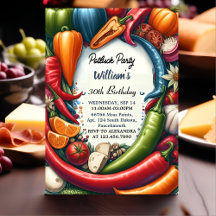 Picnic Chili Cocina de Potluck Fiesta 30 cumpleaño