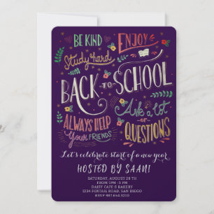 Invitación Pícnic de bienvenida al colegio