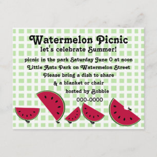 Invitación Picnic de Himno Watermleon