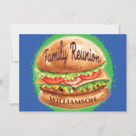 Invitación Picnic de la parrillada familiar Reunión