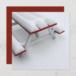 Invitación picnic de nieve