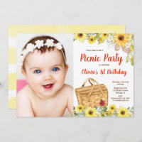 Picnic de verano en la foto de los girasoles del p