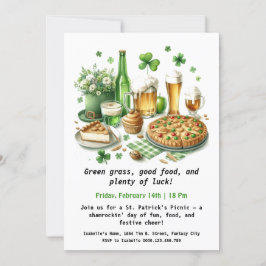 Invitación Picnic del Día de San Patricio – Diversión Afortun
