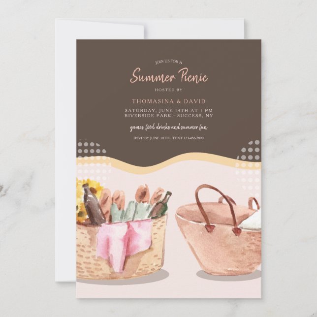 Invitación Picnic Vibes (Anverso)