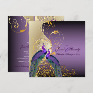 Invitación Picos-PURPLE/ORO/FILIGREO/INCLINADORES
