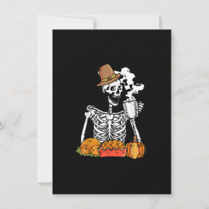 Invitación Pie de calabaza de Acción de Gracias para beber ca