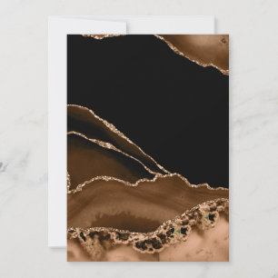 Invitación Piedra Contemporánea de Ágata Marmoleada Desierto