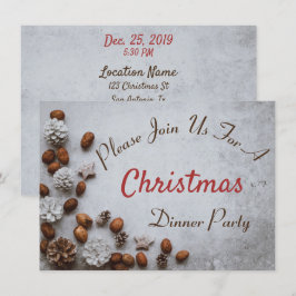 Invitación Piedras y nueces en Navidades de nieve