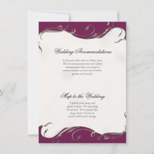 Invitación Piel de pavo real en los baños - Recepción, Mapa,