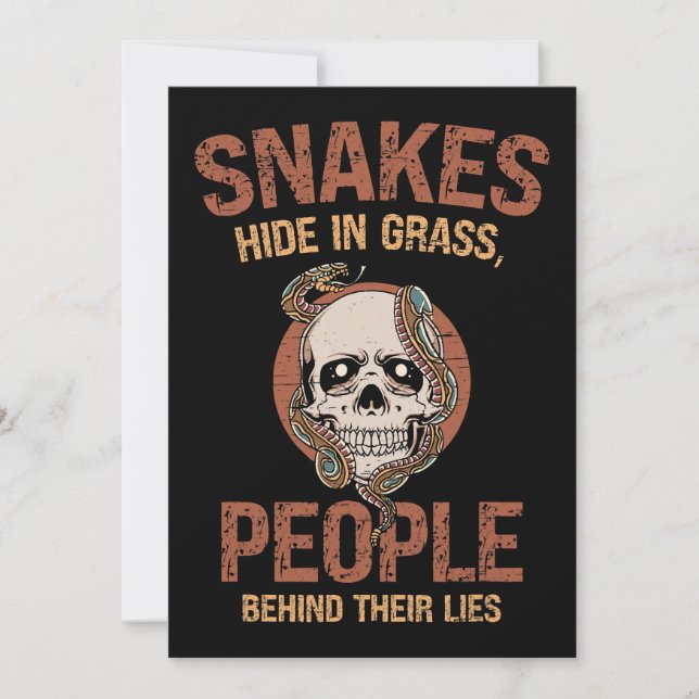 Invitación Piel de serpiente de piel reptil Snake Mom 2 (Anverso)