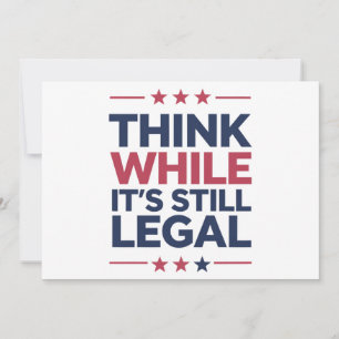 Invitación Piensa mientras todavía es legal Regalo republican