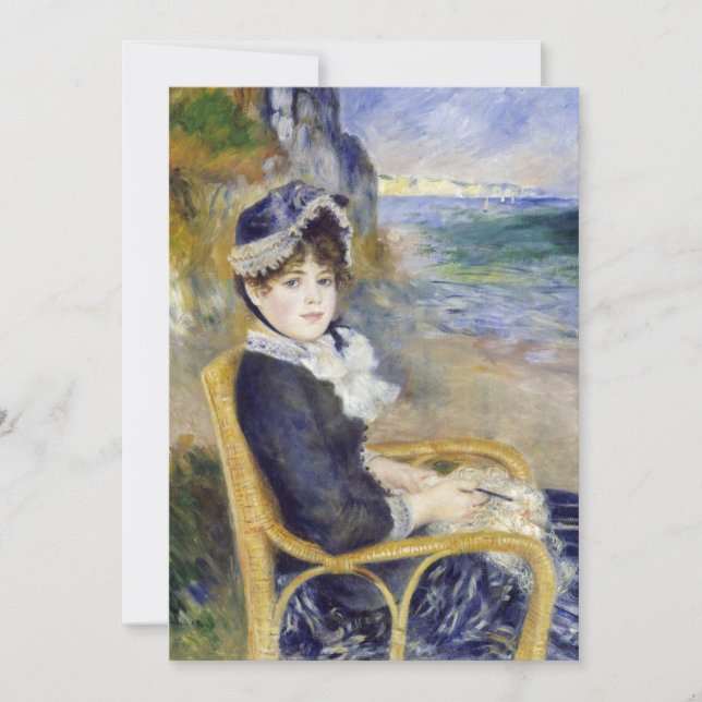 Invitación Pierre-Auguste Renoir - A orillas del mar (Anverso)