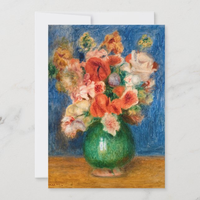 Invitación Pierre-Auguste Renoir - Bouquet (Anverso)
