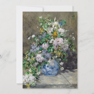 Invitación Pierre-Auguste Renoir - Bouquet de primavera